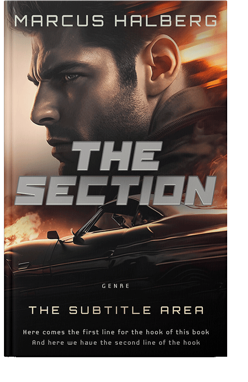 Front view of Tan #27028 - Premade Mystery & Thriller & Suspense Book Cover