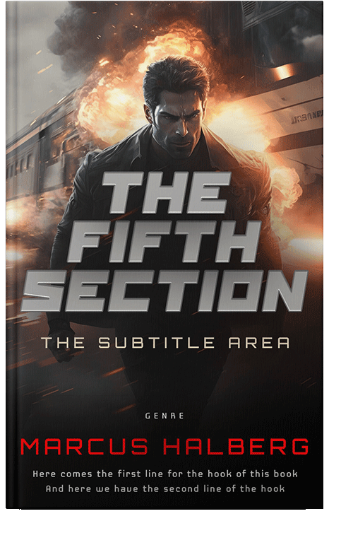 Front view of Tan #27029 - Premade Mystery & Thriller & Suspense Book Cover