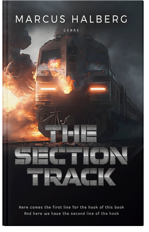 Front view of Tan #27035 - Premade Apocalyptica Book Cover