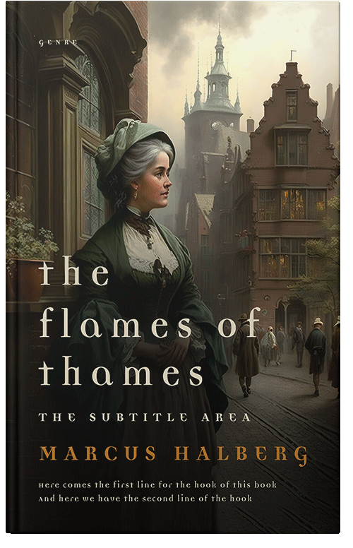 Front view of Zeus #27042 - Premade Historical Book Cover