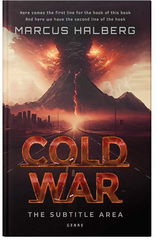 Front view of Premade Mystery & Thriller & Suspense Book Cover - Burning Sand