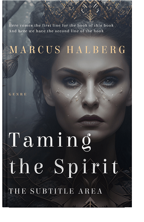 Front view of Shark #27065 - Premade Fantasy Book Cover