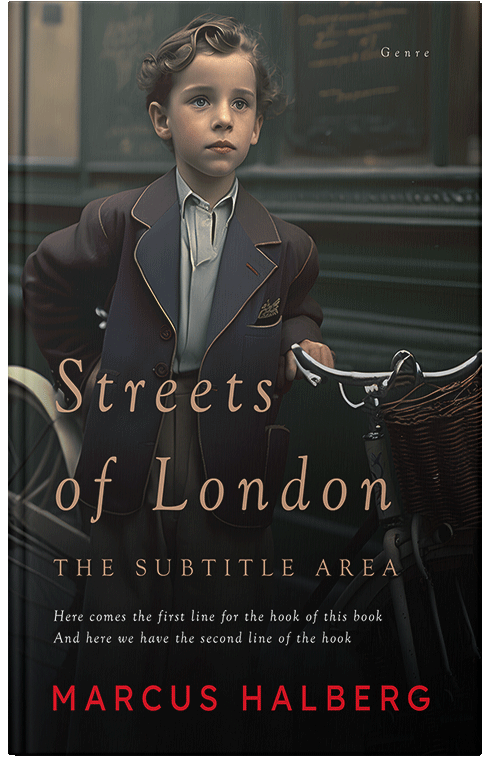 Front view of Premade Historical Book Cover - Heavy Metal