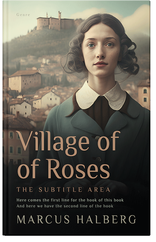 Front view of Akaroa #27082 - Premade Romance Book Cover