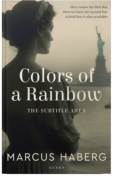 Front view of Akaroa #27105 - Premade Historical Book Cover