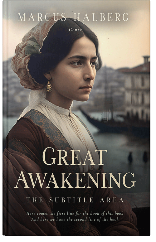 Front view of Dune #27111 - Premade Romance Book Cover