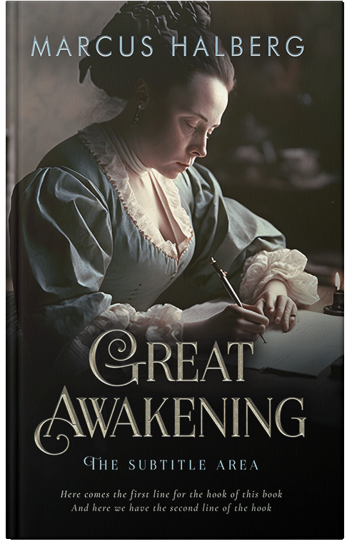 Front view of Premade Romance Book Cover - Rangoon Green