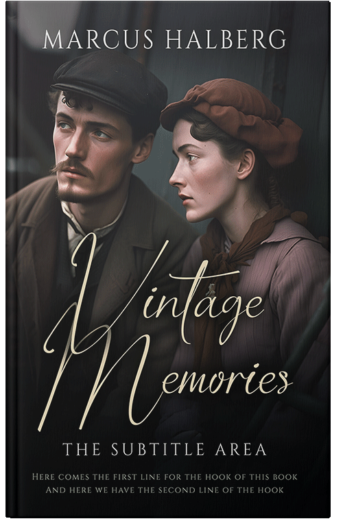 Front view of Cod Gray #27132 - Premade Romance Book Cover