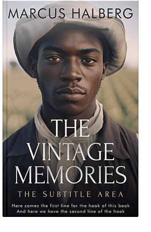 Pre Made Book Cover Soft Amber