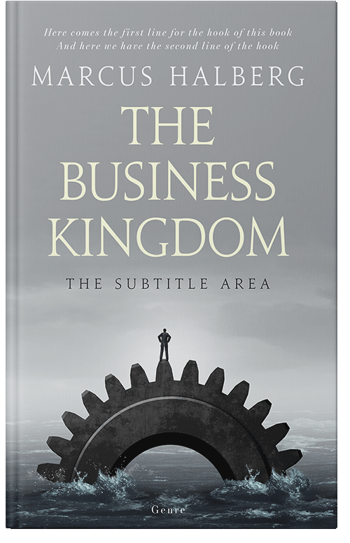 Front view of Gray Chateau #27163 - Premade Business Book Cover