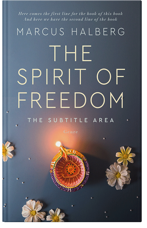 Front view of Premade Religion & Spirituality Book Cover - Comet