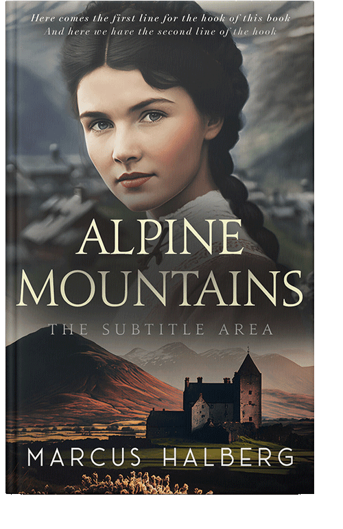 Front view of Tuatara #27187 - Premade Romance Book Cover