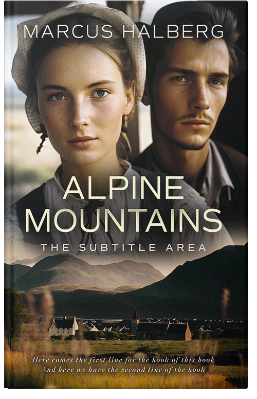 Front view of Zeus #27188 - Premade Romance Book Cover