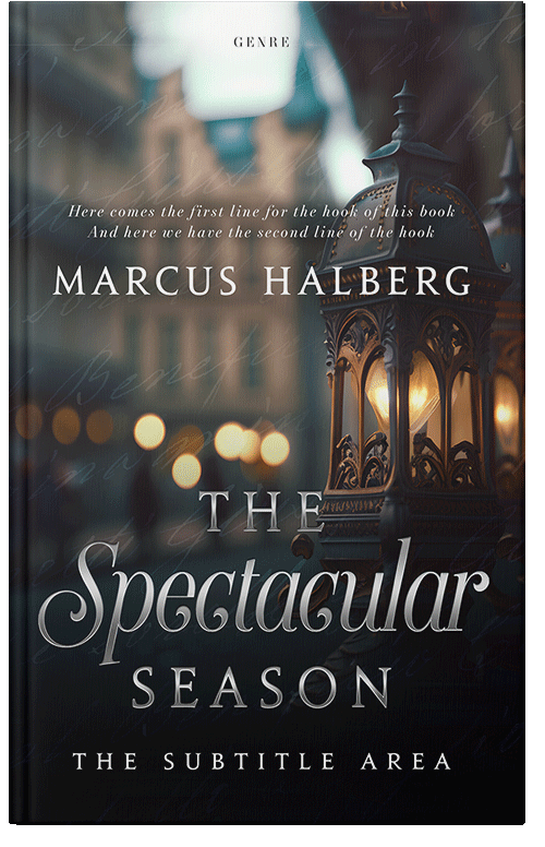 Front view of Premade Romance Book Cover - Shark