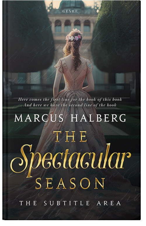 Front view of Premade Fantasy Book Cover - Shark