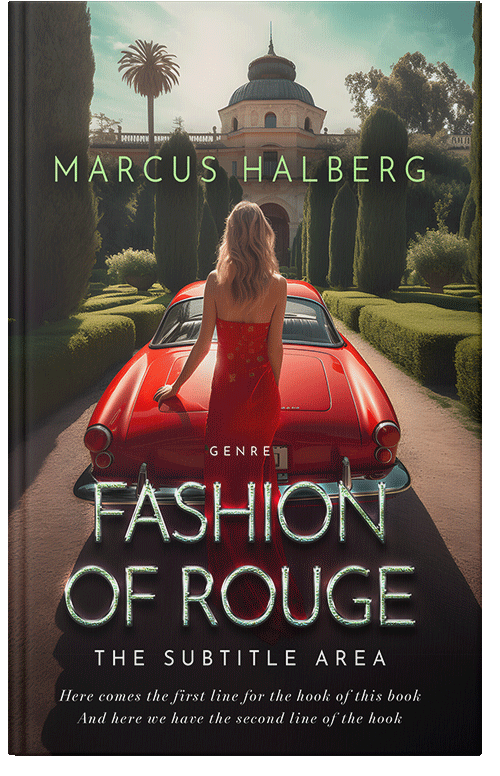 Front view of Premade Romance Book Cover - Cocoa Brown