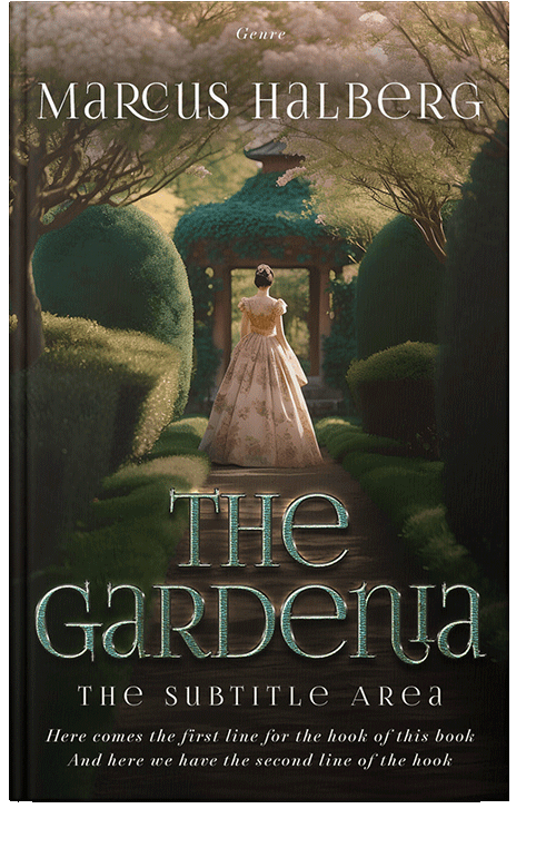 Front view of Rangoon Green #27221 - Premade Fantasy Book Cover