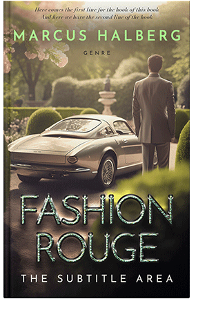 Pre Made Book Cover Taupe