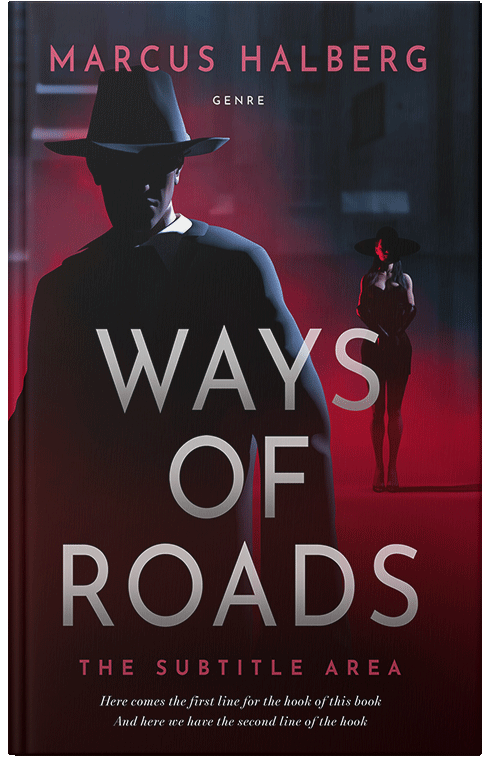 Front view of Premade Mystery & Thriller & Suspense Book Cover - Coffee Bean