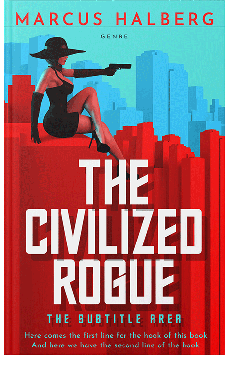 Front view of Milano Red #27262 - Premade Mystery & Thriller & Suspense Book Cover