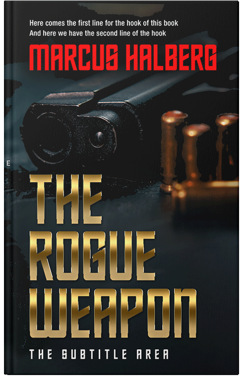 Front view of Premade Mystery & Thriller & Suspense Book Cover - Raw Sienna