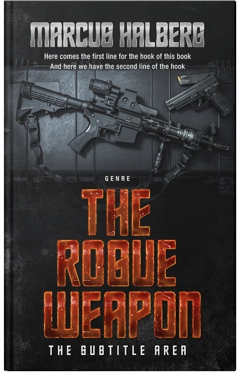 Front view of Shark #27274 - Premade Action & Adventure Book Cover