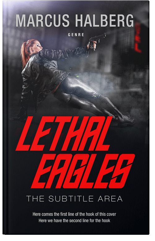 Front view of Premade Mystery & Thriller & Suspense Book Cover - Cinnabar