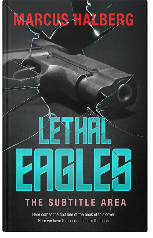 Front view of Premade Mystery & Thriller & Suspense Book Cover - Shark