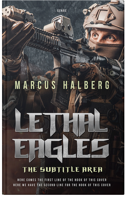 Front view of Thunder #27320 - Premade Apocalyptica Book Cover