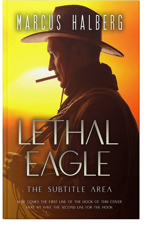 Front view of Premade Action & Adventure Book Cover - Golden Dream