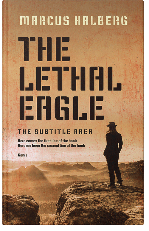 Front view of Twine #27357 - Premade Action & Adventure Book Cover