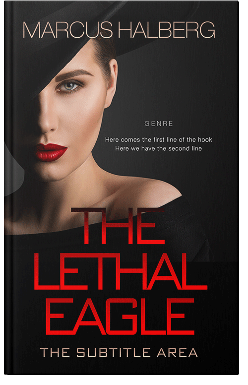 Front view of Premade Chick Lit Book Cover - Japonica