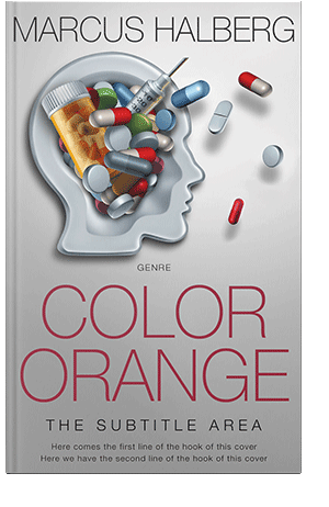 Pre Made Book Cover Silver Sand