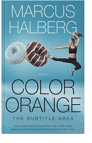 Pre Made Book Cover Fountain Blue