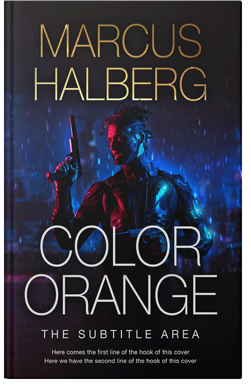 Front view of Vulcan #27384 - Premade Science Fiction Book Cover