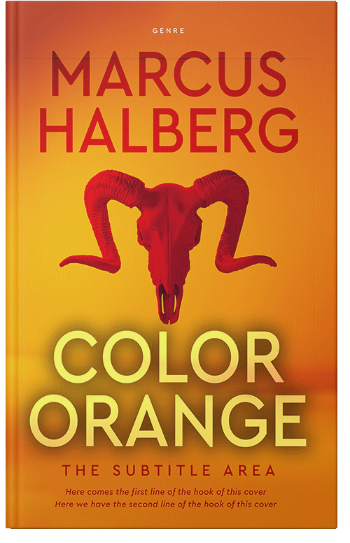 Front view of Premade Horror Book Cover - Golden Bell