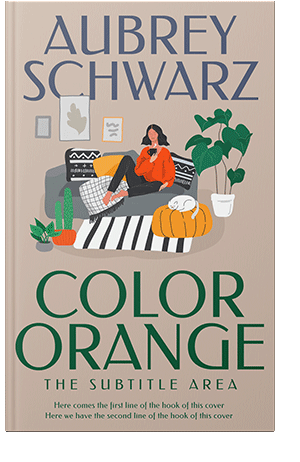 Pre Made Book Cover Soft Amber