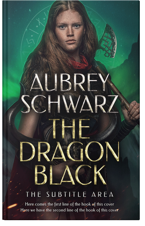 Front view of Premade Fantasy Book Cover - Shark