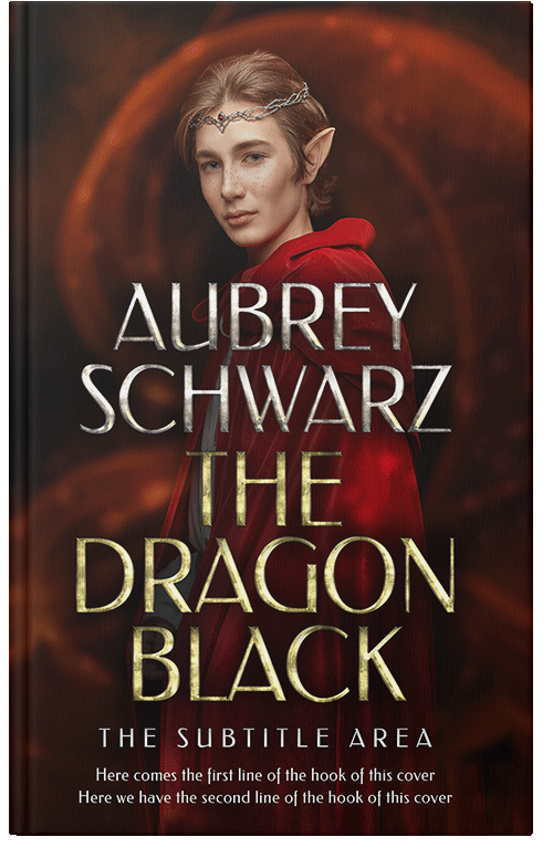 Front view of Aubergine #27446 - Premade Fantasy Book Cover