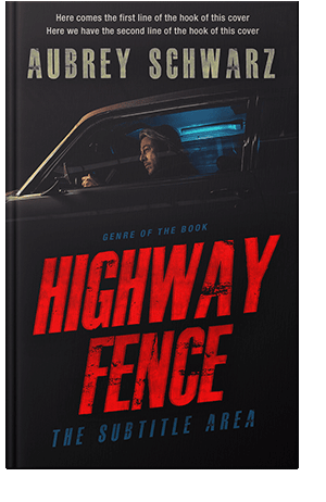 Pre Made Book Cover Alizarin Crimson