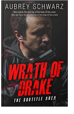 Pre Made Book Cover Alizarin Crimson