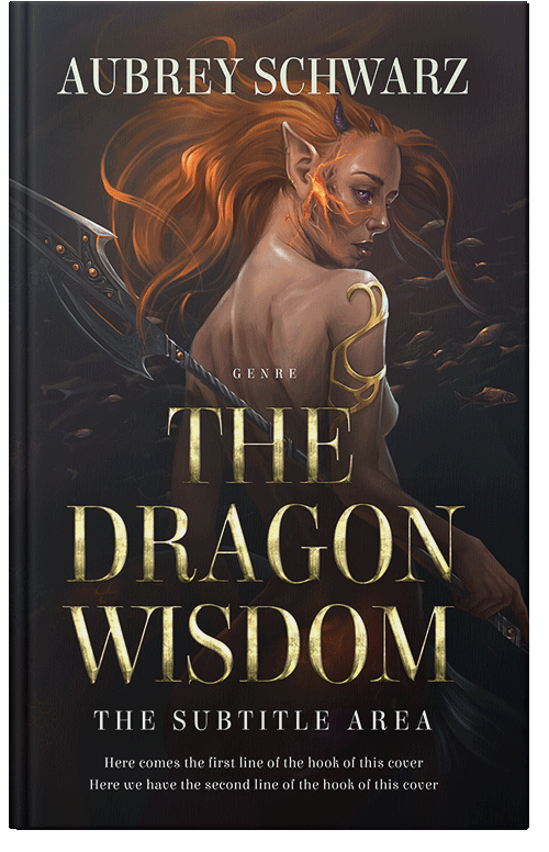 Front view of Premade Fantasy Book Cover - Cocoa Brown
