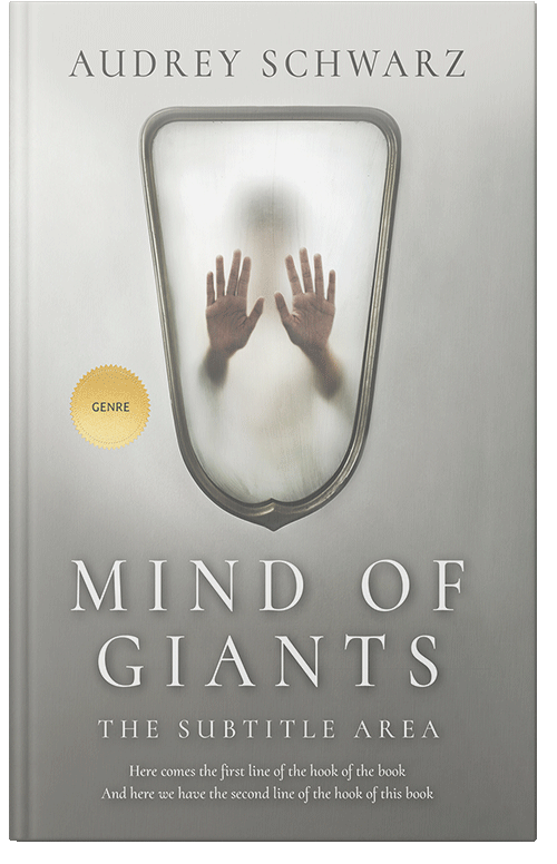 Front view of Premade Abstract Book Cover - Celeste