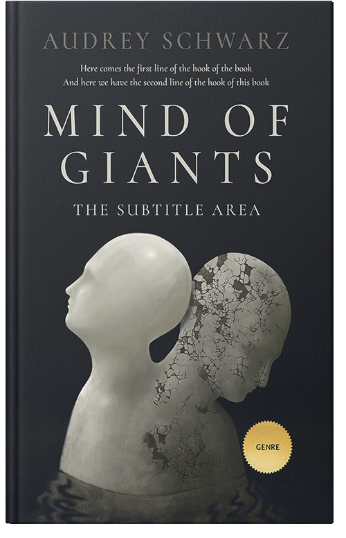 Front view of Premade Abstract Book Cover - Nomad