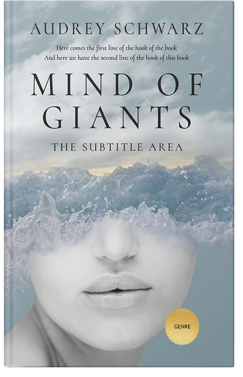 Front view of Premade Health & Mind & Body Book Cover - Silver Sand