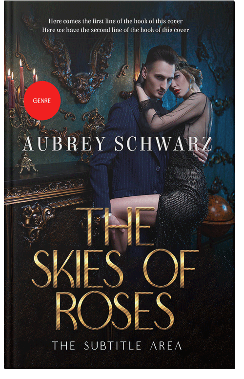 Front view of Black #27592 - Premade Romance Book Cover