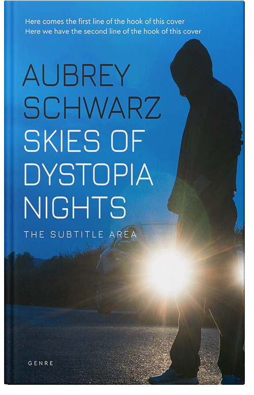 Front view of Premade Mystery & Thriller & Suspense Book Cover - Denim