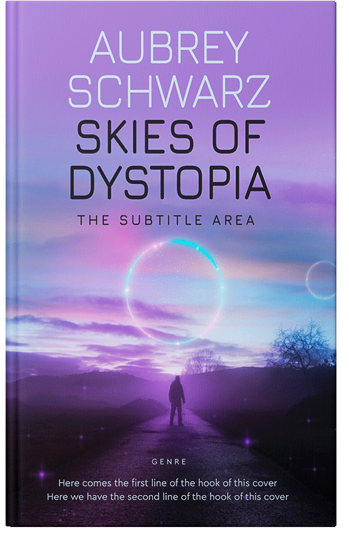 Front view of Lavender #27616 - Premade Science Fiction Book Cover