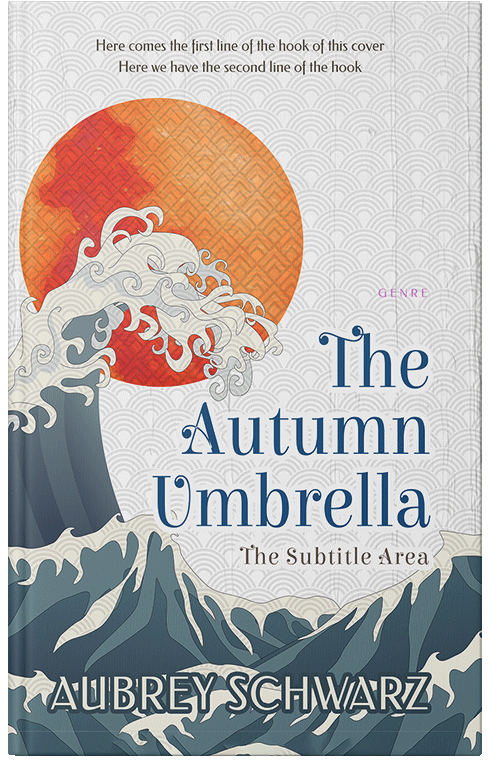 Front view of Blue Bayoux #27639 - Premade Abstract Book Cover