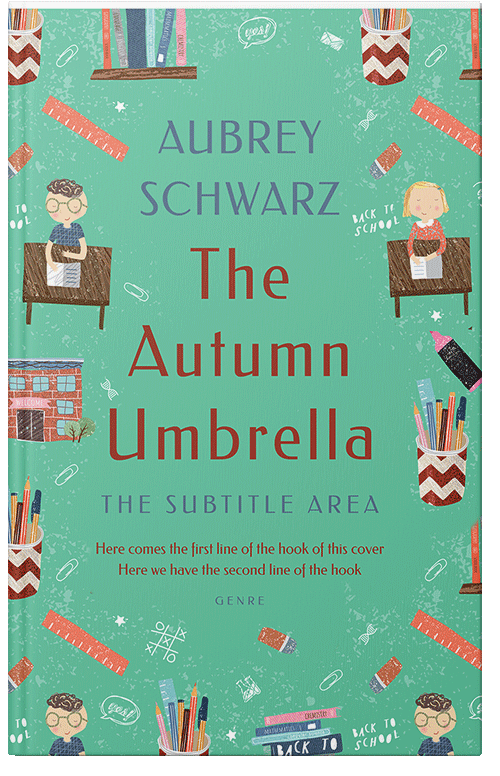 Front view of Premade Education Book Cover - Downy